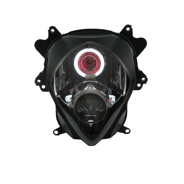 Front Motorcycle Headlight HALO Red Angel Eye Fit  2007-2008 GSXR1000