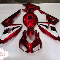 Injection Mold Red Shark Teeth Fairing Kit Fit for Honda 2006-2007 CBR1000RR