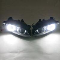 Front Motorcycle Headlight HALO Red Angel Eye Fit Yamaha 2004-2006 YZF R1