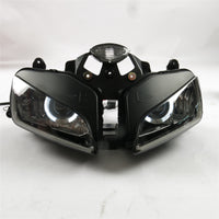 Front Motorcycle Headlight HALO Blue Angel Eye Fit Honda 2003-2006 CBR600RR F5