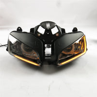 Front Motorcycle Headlight HALO Blue Angel Eye Fit Honda 2003-2006 CBR600RR F5