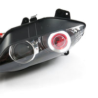 Front Motorcycle Headlight HALO Red Angel Eye Fit Yamaha 2004-2006 YZF R1