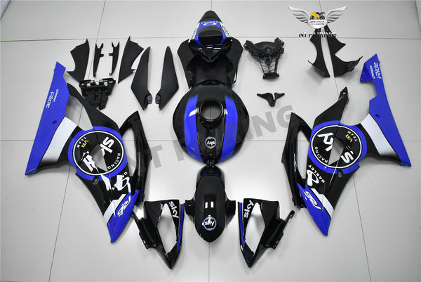 NT Aftermarket Injection ABS Plastic Fairing Fit for YZF R6 2008-2016 Blue Black PT05