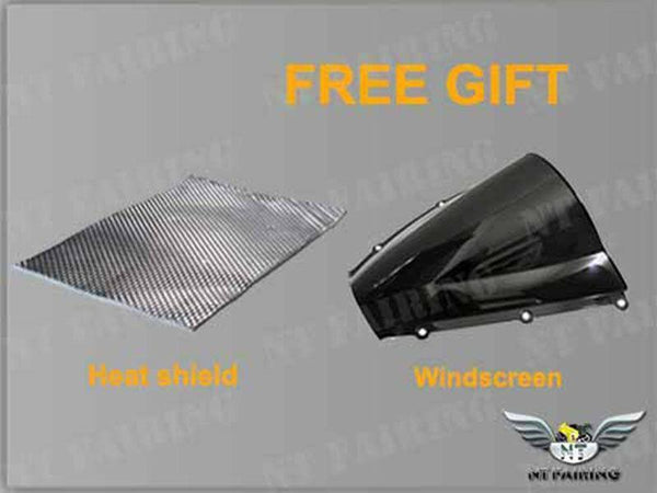 US STOCK NT Aftermarket Injection ABS Plastic Fairing Fit for YZF R6 2008-2016 White Black N060 Available in TX