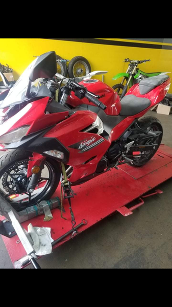 NT Aftermarket Injection ABS Plastic Fairing Fit for EX400 2018-2023 Red Black N0002