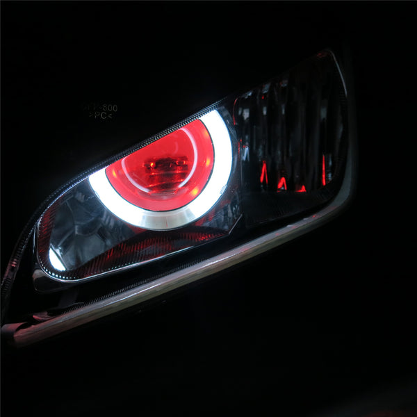 Front Motorcycle Headlight HALO Red Angel Eye Fit Honda 2003-2006 CBR600RR F5