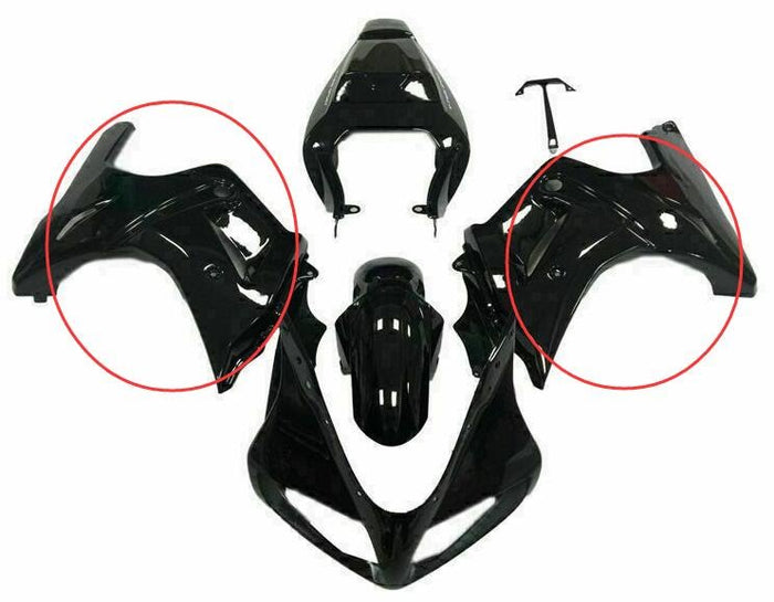Glossy Black Two Sides Fairing Fit for 2003 SV650 ABS Plastics