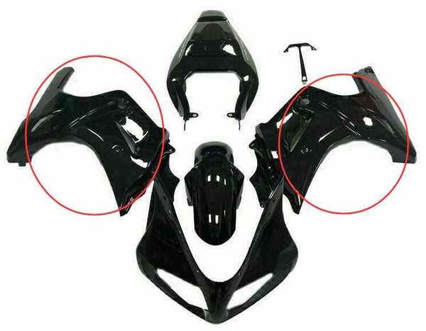 Glossy Black Two Sides Fairing Fit for 2003 SV650 ABS Plastics