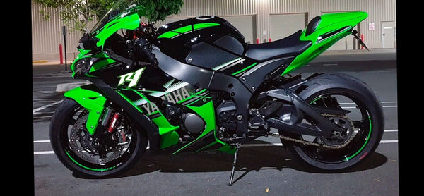 Injection Mold Green Custom ABS Fairing Fit for Yamaha 2002-2003 YZF R1