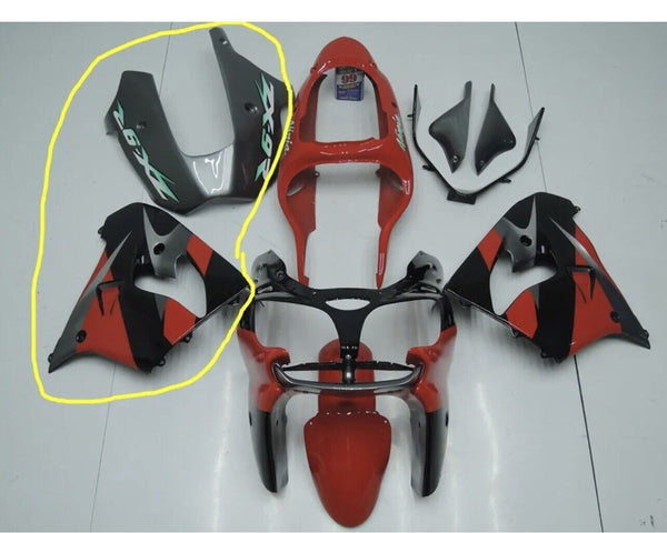 NT Replacement for  2000-2001 ZX9R Plastic Red Kit Injection Fairing ABS t014