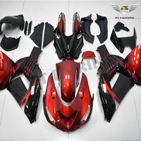 US STOCK NT Red Black Injection Mold Fairing Fit for 2006-2011 ZX14R ZZR1400 Bodyset e01A Available in CA