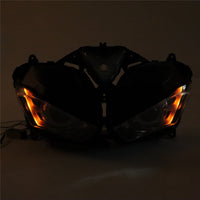 Front Motorcycle Headlight HALO Red Angel Eye Fit Yamaha 2014-2018 YZF R25 R3