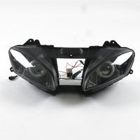 Front Motorcycle Headlight HALO Blue Angel Eye Fit Yamaha 2008-2016 YZF R6