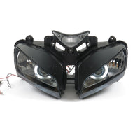 Front Motorcycle Headlight HALO Red Angel Eye Fit Honda 2004-2007 CBR1000RR