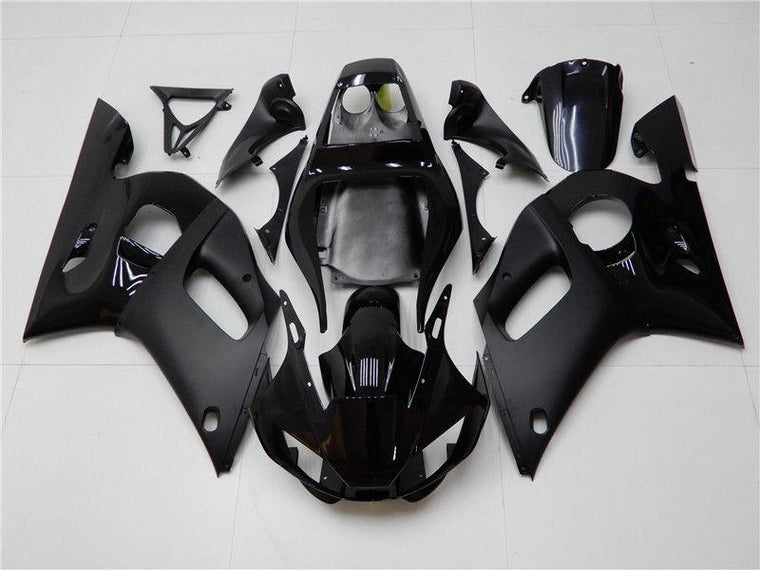 NT Fairing Fit for Yamaha 1998-2002 YZF-R6 N048- Glossy Matte Black | ABS Injection, US Stock