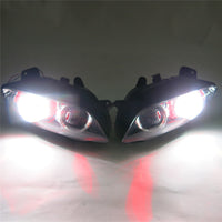 Front Motorcycle Headlight HALO Red Angel Eye Fit Yamaha 2004-2006 YZF R1