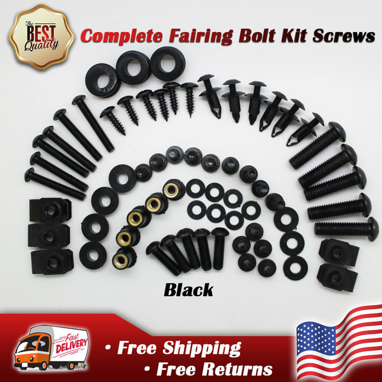 Complete Fairing Bolts Kit Screws Fit for  NINJA ZX6R 636 2003 2005-2009 EX250R 2008-2012 Black Silver Gold Red Green Blue