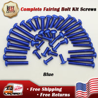 Complete Fairing Bolts Kit Screws Fit for  NINJA ZX6R 636 2003 2005-2009 EX250R 2008-2012 Black Silver Gold Red Green Blue