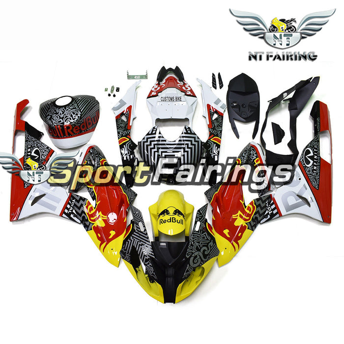 Fit for BMW 2015-2016 S1000RR Red White Yellow Black Injection Mold Fairing Plastic N012