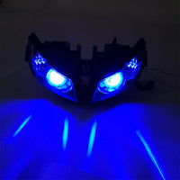 Front Motorcycle Headlight HALO Blue Angel Eye Fit Honda 2012-2016 CBR1000RR