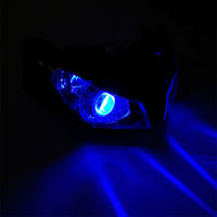 Front Motorcycle Headlight HALO Blue Angel Eye Fit Honda 2012-2016 CBR1000RR