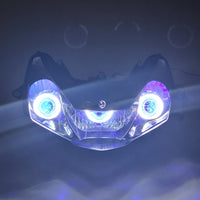 Front Motorcycle Headlight HALO Blue Angel Eye Fit Honda 2002-2003 CBR900RR CBR954RR