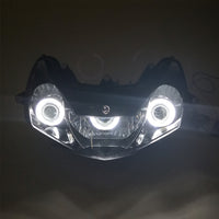 Front Motorcycle Headlight HALO Blue Angel Eye Fit Honda 2002-2003 CBR900RR CBR954RR