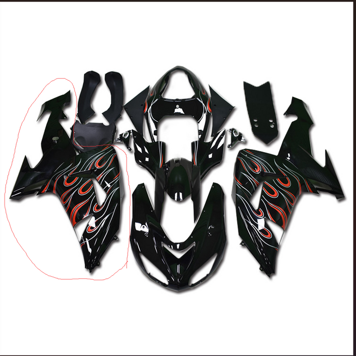 Aftermarket ABS Plastic Injection Right Side Fairing Fit for 2006-2007 ZX10R