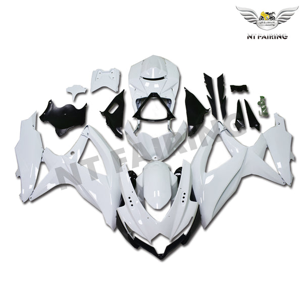 NT Aftermarket Injection ABS Plastic Fairing Fit for GSXR 600/750 2008-2010 Glossy White N014