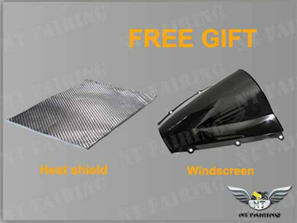 NT Aftermarket Injection ABS Plastic Fairing Kit Fit for CBR600RR 2003 2004 Glossy Black N003