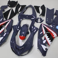 NT Aftermarket Injection ABS Plastic Fairing Fit for ZX10R 2006-2007 Gray Shark N2045