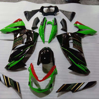 NT Aftermarket ABS Plastic Fairing Fit for EX650R 2006-2010 Green Black N2044