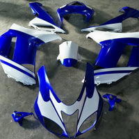 NT Aftermarket Injection ABS Plastic Fairing Fit for ZX6R 636 2007-2008 Blue White N1997