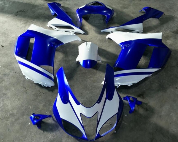NT Aftermarket Injection ABS Plastic Fairing Fit for ZX6R 636 2007-2008 Blue White N1997