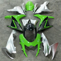 NT Aftermarket Injection ABS Plastic Fairing Fit for GSXR 600/750 2011-2024 Green Silver N1992