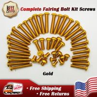 Complete Fairing Bolts Kit Screws Fit for  NINJA ZX6R 636 2003 2005-2009 EX250R 2008-2012 Black Silver Gold Red Green Blue