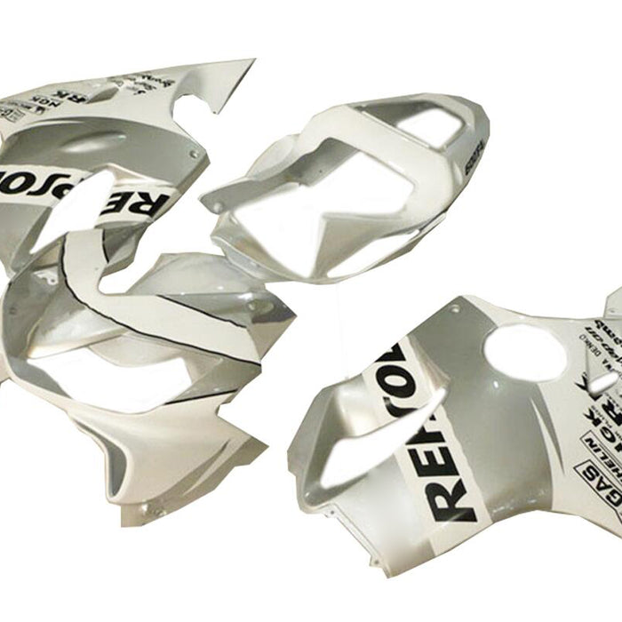 NT Aftermarket Injection ABS Plastic Fairing Fit for CBR600 F4i 2001-2003 White Silver Black N014
