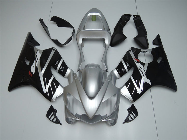 NT Fairing Fit for Honda 2001-2003 CBR600 F4i N052- Silver Black | ABS Injection