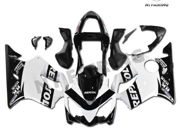 NT Aftermarket Injection ABS Plastic Fairing Fit for CBR600 F4i 2001-2003 White Black N065