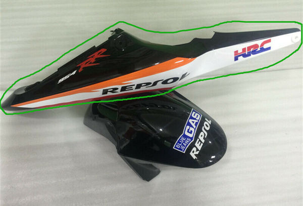Injection Mold ABS Plastic Tail Fairing Fit for Honda 2002-2003 CBR954RR N032