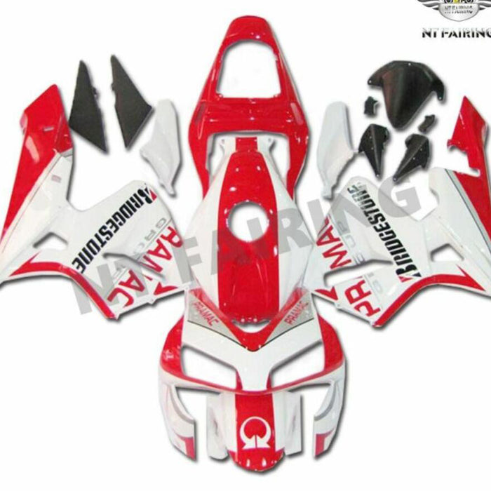 NT Aftermarket Injection ABS Plastic Fairing Kit Fit for CBR600RR 2003 2004 Red White N018