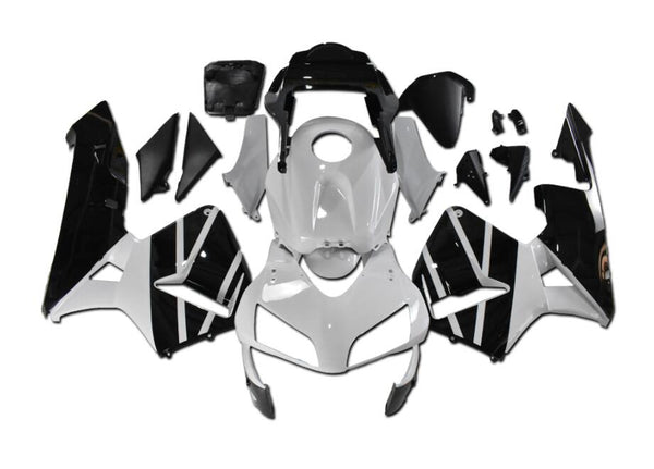 NT Aftermarket Injection ABS Plastic Fairing Fit for CBR600RR 2003-2004 White Black N099