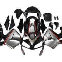 NT Aftermarket Injection ABS Plastic Fairing Fit for CBR600RR 2003-2004 Silver Red Black N110