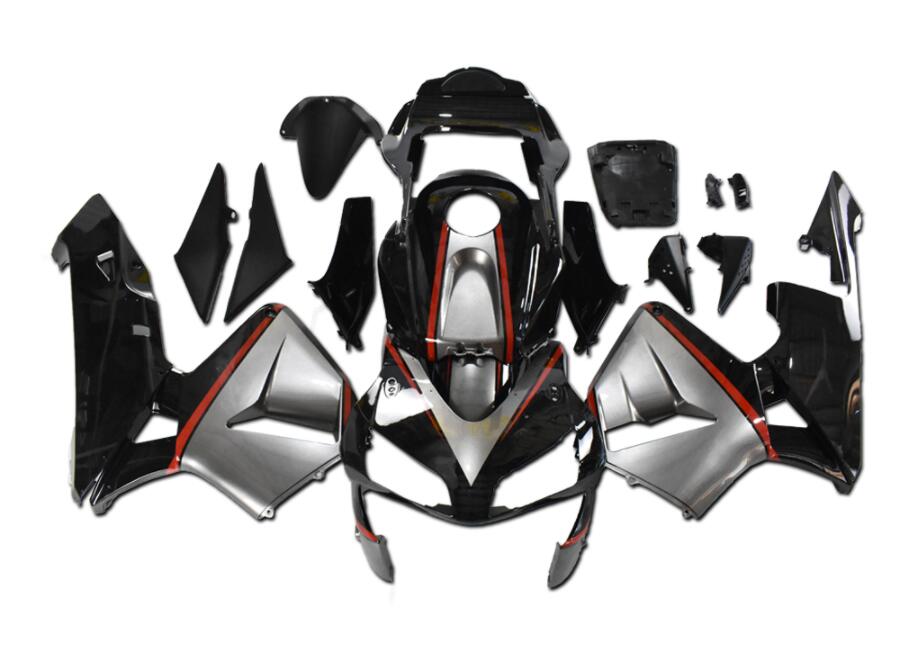 NT Fairing Fit for Honda 2003-2004 CBR600RR N110- Silver Red Black | ABS Injection