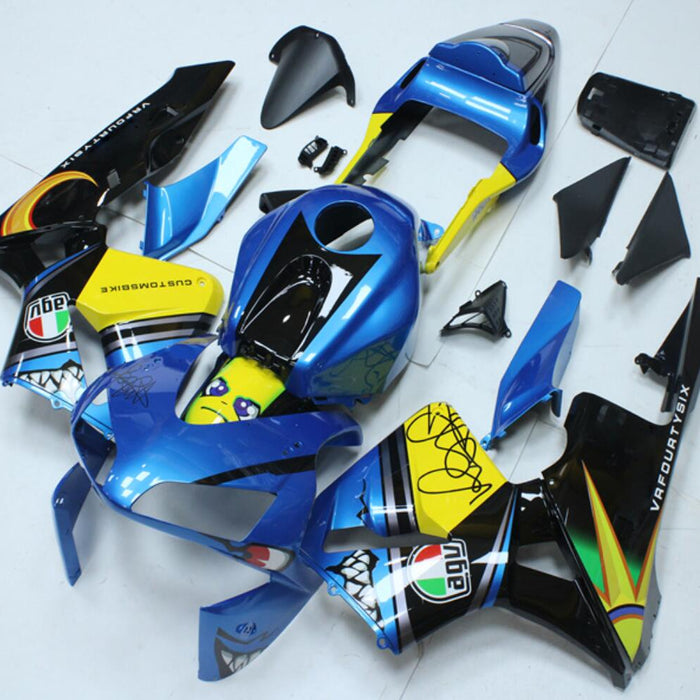 NT Aftermarket Injection ABS Plastic Fairing Fit for CBR600RR 2003-2004 Blue Shark N105