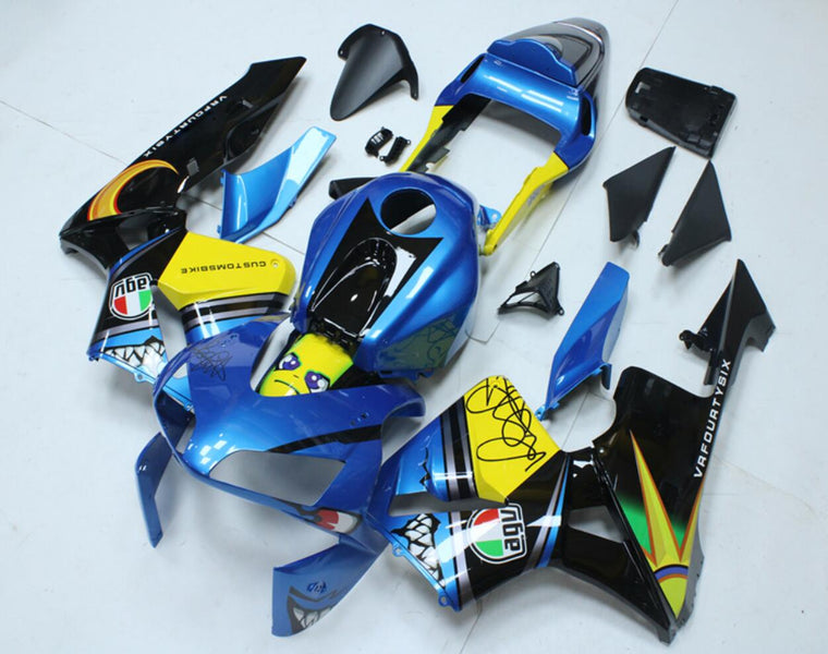 NT Fairing Fit for Honda 2003-2004 CBR600RR N105- Blue Shark | ABS Injection