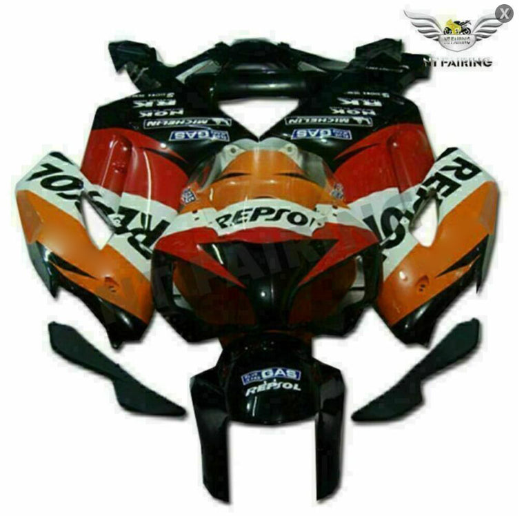 NT Aftermarket Injection ABS Plastic Fairing Fit for CBR1000RR 2004-2005 Orange Red Black N031