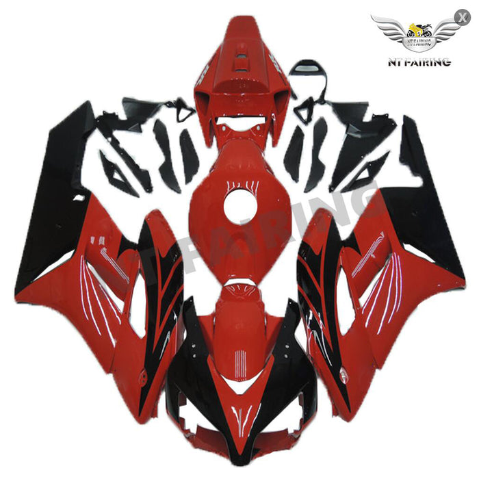 US STOCK NT Aftermarket Injection ABS Plastic Fairing Fit for CBR1000RR 2004-2005 Red Black N049 Available in TX