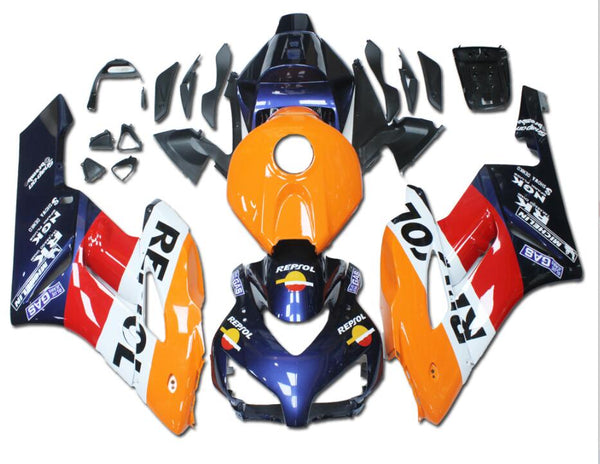 NT Aftermarket Injection ABS Plastic Fairing Fit for CBR1000RR 2004-2005 Blue Orange N154