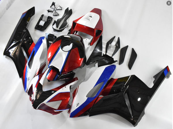 US STOCK NT Aftermarket Injection ABS Plastic Fairing Fit for CBR1000RR 2004-2005 Red Blue White Black N162 Available in CA